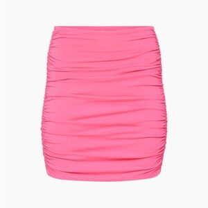 TNA Aritzia Malibu Pink Side Ruching Skirt XS NWT
